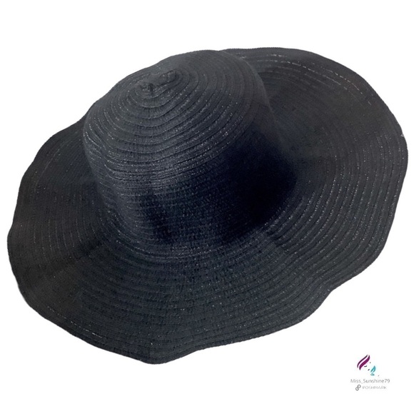 Sun Lily - Sun hat black nylon cotton blend chic - Picture 2 of 9